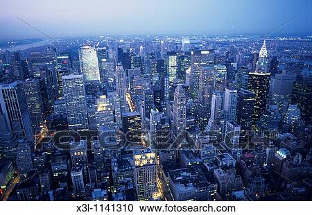 Stock Image - Skyline of New York United States. Fotosearch