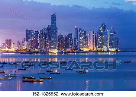 Skyline, Panama City, Panama, Central America, America. View Large Photo Image Stock Image - Skyline, Panama City, Panama, Central America, America.. Fotosearch