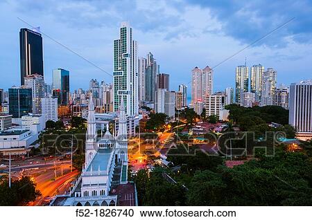 Stock Image - Skyline, Panama City, Panama, Central America, America.. Fotosearch