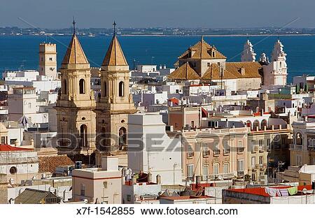 Skyline, San Antonio church and Carmen church, CBdiz, Andalusia, Spain View Large Photo Image Stock Photography - Skyline, San Antonio church and Carmen church, CBdiz, Andalusia, Spain. Fotosearch