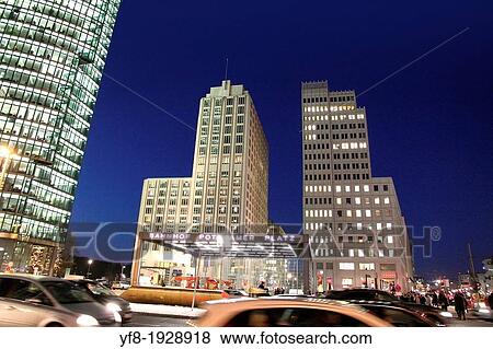 Skyscraper Potsdamer Platz in Berlin, Germany View Large Photo Image Stock Photo - Skyscraper Potsdamer Platz in Berlin, Germany. Fotosearch