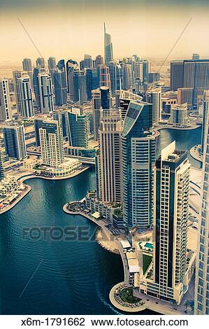 Skyscrapers in Dubai Marina Dubai city Dubai United Arab Emirates View Large Photo Image Stock Image - Skyscrapers in Dubai Marina Dubai city Dubai United Arab Emirates. Fotosearch