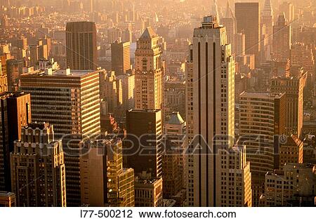 Stock Image - Skyscrapers in New York City. USA. Fotosearch