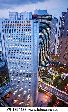 Skyscrapers in Nishi Shinjuku Shinjuku Tokyo city, Japan, Asia View Large Photo Image Stock Image - Skyscrapers in Nishi Shinjuku Shinjuku Tokyo city, Japan, Asia. Fotosearch