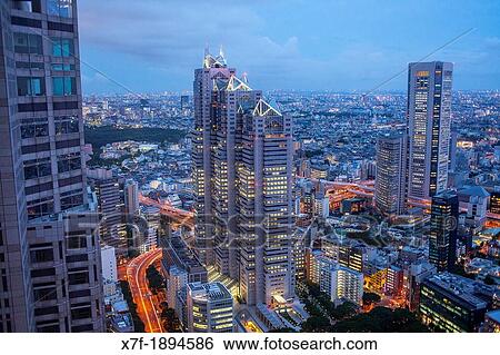 Skyscrapers in Nishi Shinjuku Shinjuku Tokyo city, Japan, Asia View Large Photo Image Stock Photograph - Skyscrapers in Nishi Shinjuku Shinjuku Tokyo city, Japan, Asia. Fotosearch