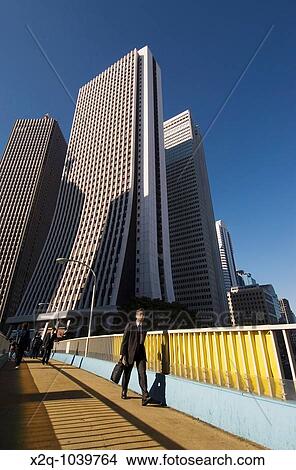Picture - Skyscrapers in the central business district of Shinjuku Tokyo Japan. Fotosearch