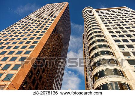 Skyscrapers in the financial district, San Francisco, California, USA. View Large Photo Image Stock Photograph - Skyscrapers in the financial district, San Francisco, California, USA.. Fotosearch