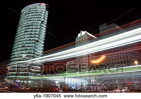 Stock Photography - Skyscrapers, Potsdamer Platz, Berlin, Germany, low angle view. Fotosearch