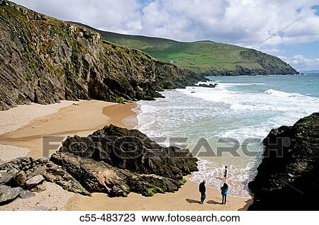 Slea Head. Cumeenoole Strand. Ring of Kerry. Co. Kerry. Ireland. View Large Photo Image Stock Image - Slea Head. Cumeenoole Strand. Ring of Kerry. Co. Kerry. Ireland.. Fotosearch