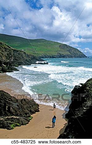 Slea Head. Cumeenoole Strand. Ring of Kerry. Co. Kerry. Ireland. View Large Photo Image Stock Photography - Slea Head. Cumeenoole Strand. Ring of Kerry. Co. Kerry. Ireland.. Fotosearch