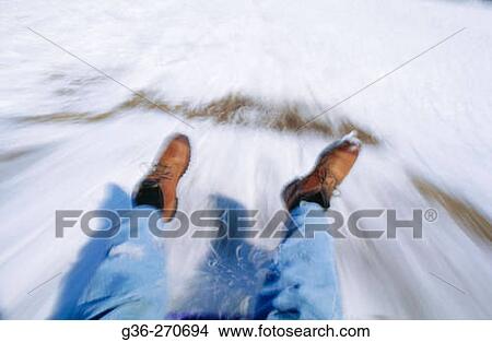Picture - Sledding. Providence. Rhode Island. USA. Fotosearch