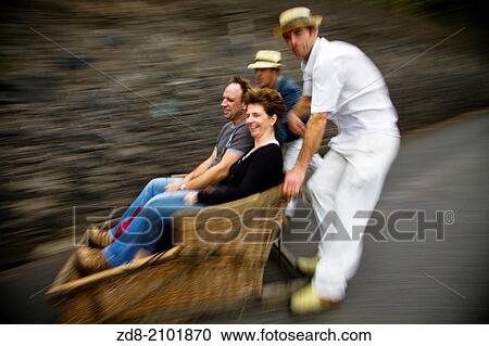 sledge riding. carriers in funchal. madeira. View Large Photo Image Stock Image - sledge riding. carriers in funchal. madeira.. Fotosearch