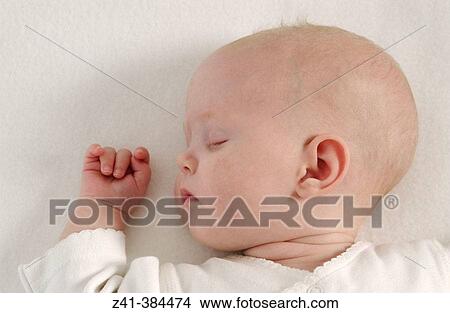 Picture - Sleeping baby. Fotosearch