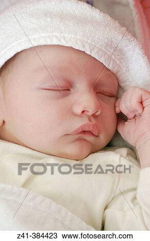 Stock Image - Sleeping Baby. Fotosearch