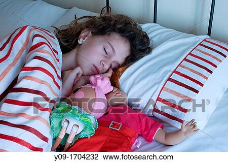 Sleeping girl View Large Photo Image Stock Image - Sleeping girl. Fotosearch