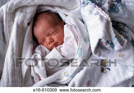 Sleeping infant View Large Photo Image Stock Photo - Sleeping infant. Fotosearch