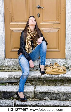 Sleepy young woman View Large Photo Image Stock Photo - Sleepy young woman. Fotosearch
