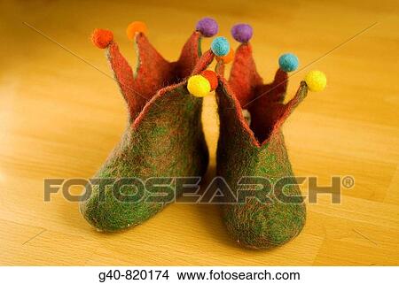 slippers wool child View Large Photo Image Picture - slippers wool child. Fotosearch