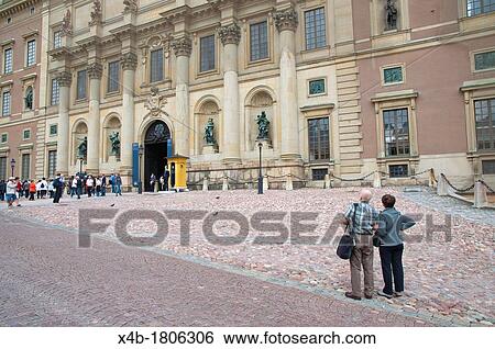 Slottsbacken square in front of Kungliga slottet the Royal Palace in Gamla Stan the old town Stockholm Sweden Europe View Large Photo Image Stock Photograph - Slottsbacken square in front of Kungliga slottet the Royal Palace in Gamla Stan the old town Stockholm Sweden Europe. Fotosearch