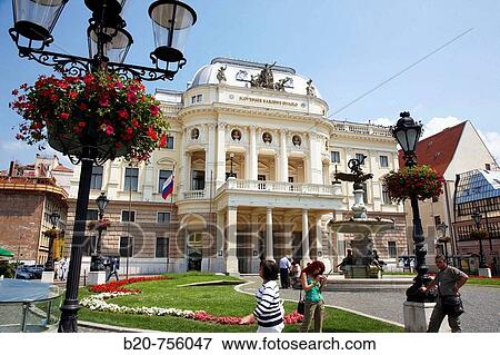 Slovak National Theatre, Bratislava, Slovakia View Large Photo Image Stock Photo - Slovak National Theatre, Bratislava, Slovakia. Fotosearch