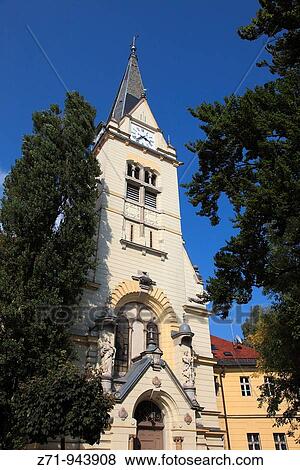 Slovenia, Ljubljana, St James Church View Large Photo Image Stock Photo - Slovenia, Ljubljana, St James Church. Fotosearch
