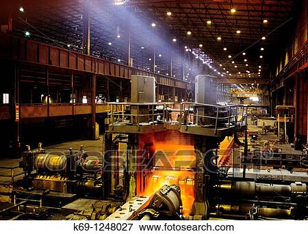 Stock Photo - Smelting Plant Avilles Asturias Spain. Fotosearch