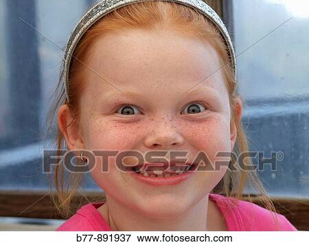 smiling 7year old girl, portrait View Large Photo Image Stock Photo - smiling 7year old girl, portrait. Fotosearch
