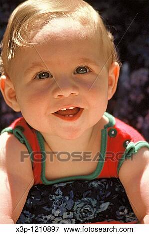 Stock Photo - Smiling baby. Fotosearch