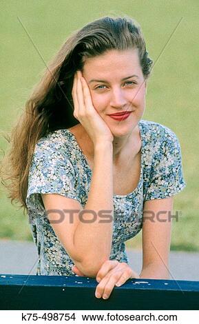 Smiling brunette View Large Photo Image Picture - Smiling brunette. Fotosearch