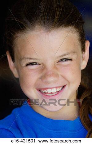Stock Image - smiling girl. Fotosearch