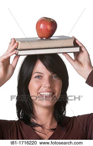 smiling girl with book View Large Photo Image Stock Image - smiling girl with book. Fotosearch
