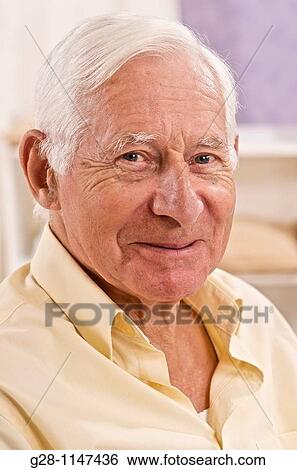 Smiling senior man View Large Photo Image Stock Photograph - Smiling senior man. Fotosearch