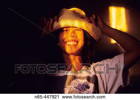 Smiling woman in sunlight, Oakland. California, USA View Large Photo Image Stock Image - Smiling woman in sunlight, Oakland. California, USA. Fotosearch