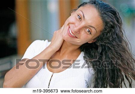 Stock Image - smiling woman. Fotosearch