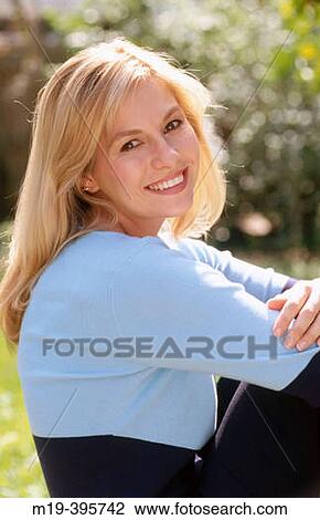Stock Image - smiling woman. Fotosearch