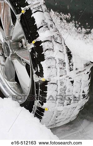 Snow chains for tire View Large Photo Image Stock Image - Snow chains for tire. Fotosearch
