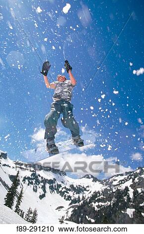 Snowboarder at Mount Baker Ski Area. Washington, USA View Large Photo Image Stock Image - Snowboarder at Mount Baker Ski Area. Washington, USA. Fotosearch