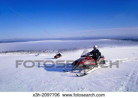 snowmobile trip around Muonio, Lapland, Finland, Northern Europe. View Large Photo Image Stock Photograph - snowmobile trip around Muonio, Lapland, Finland, Northern Europe.. Fotosearch