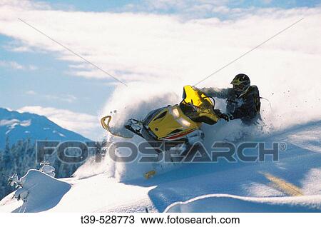 Snowmobiling. Rainbow Range, British Columbia, Canada View Large Photo Image Stock Image - Snowmobiling. Rainbow Range, British Columbia, Canada. Fotosearch
