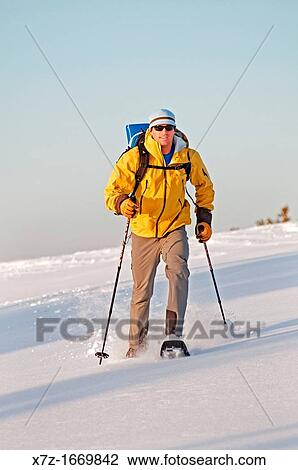 Snowshoeing on Deadline Ridge high in the Goose Creek Mountains in southern Idaho View Large Photo Image Stock Image - Snowshoeing on Deadline Ridge high in the Goose Creek Mountains in southern Idaho. Fotosearch