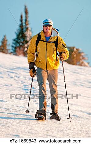 Snowshoeing on Deadline Ridge high in the Goose Creek Mountains in southern Idaho View Large Photo Image Stock Image - Snowshoeing on Deadline Ridge high in the Goose Creek Mountains in southern Idaho. Fotosearch
