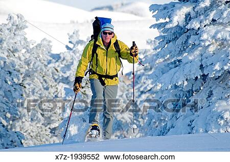 Snowshoeing on Deadline Ridge high above Rock Creek Canyon in the Goose Creek Mountains in southern Idaho View Large Photo Image Stock Image - Snowshoeing on Deadline Ridge high above Rock Creek Canyon in the Goose Creek Mountains in southern Idaho. Fotosearch