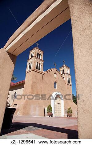 Socorro, New Mexico - The historic San Miguel Mission The church was built in 1891 on the site of the original 1627 mission View Large Photo Image Stock Image - Socorro, New Mexico - The historic San Miguel Mission The church was built in 1891 on the site of the original 1627 mission. Fotosearch