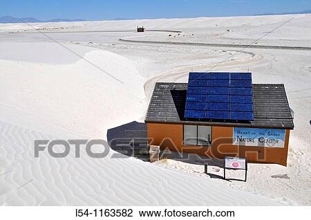Solar Panel on building White Sands National Monument New Mexico View Large Photo Image Stock Image - Solar Panel on building White Sands National Monument New Mexico. Fotosearch