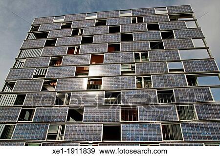 solar panels, Civic Center, Sant Cugat Sesgarrigues, Penedes, Catalonia, Spain. View Large Photo Image Stock Photo - solar panels, Civic Center, Sant Cugat Sesgarrigues, Penedes, Catalonia, Spain.. Fotosearch