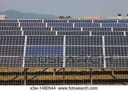 solar panels, solar power plant, area of vulci, province of viterbo, lazio, italy, europe View Large Photo Image Picture - solar panels, solar power plant, area of vulci, province of viterbo, lazio, italy, europe. Fotosearch