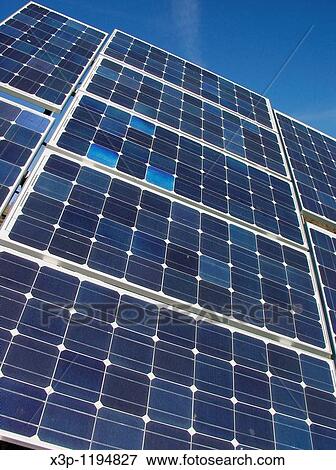 Stock Photo - Solar panels. Fotosearch