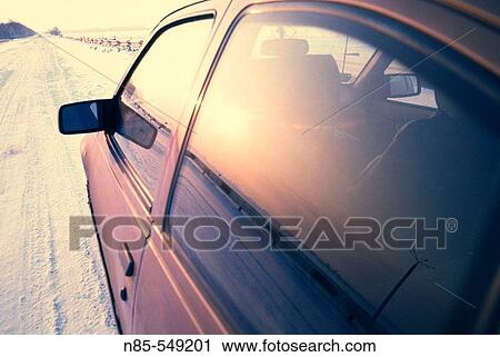 Solar reflection in glasses of the car. View Large Photo Image Stock Image - Solar reflection in glasses of the car.. Fotosearch