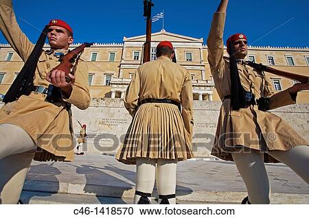 Soldiers? evzones? on guard at the Monument to the Unknown Soldier and Parliament Royal Palace, Syntagma Square, Athens Greece View Large Photo Image Stock Image - Soldiers? evzones? on guard at the Monument to the Unknown Soldier and Parliament Royal Palace, Syntagma Square, Athens Greece. Fotosearch