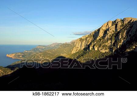 Son Cingles Rullan, Puig Major 1436m Sierra de Tramuntana Majorca Balearic Islands Spain View Large Photo Image Stock Photo - Son Cingles Rullan, Puig Major 1436m Sierra de Tramuntana Majorca Balearic Islands Spain. Fotosearch
